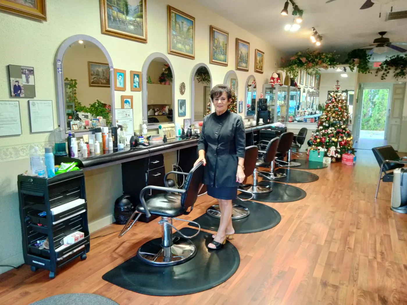 Alicja in the salon at La' Riviera Salon