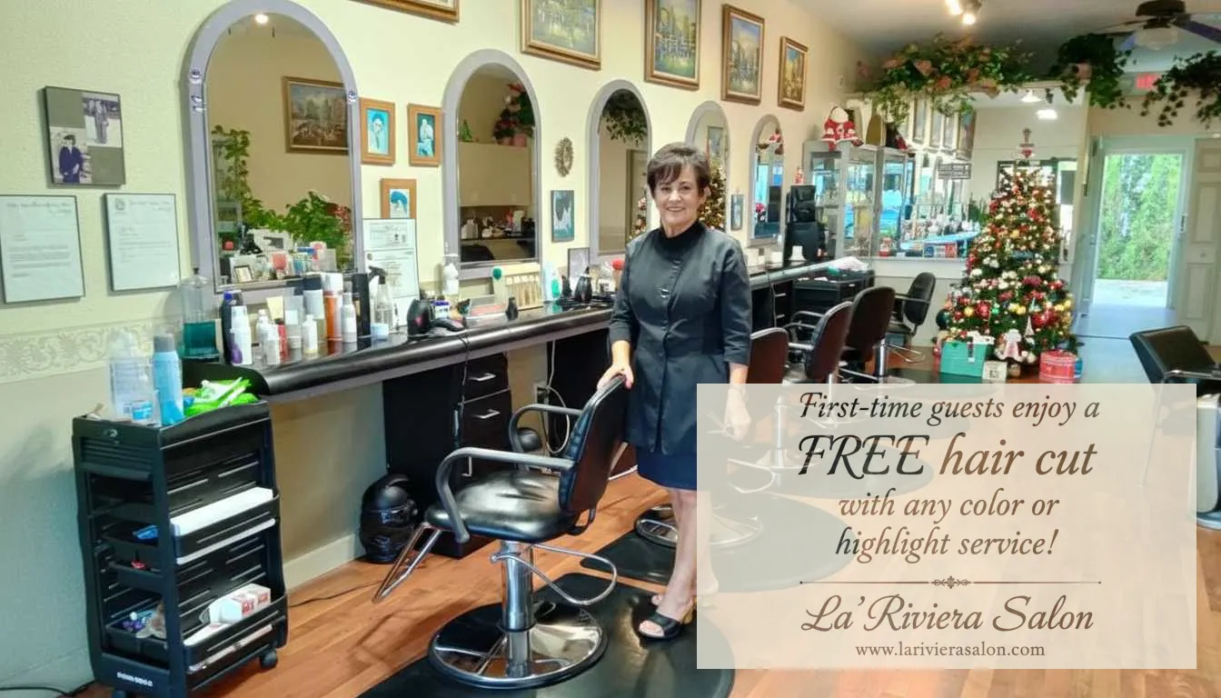 First-time guests enjoy a free haircut with any color or highlight service