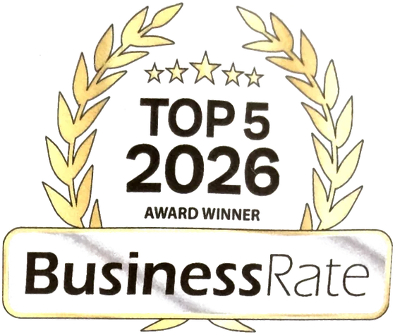 BusinessRate Top 5 2026 Award Winner badge